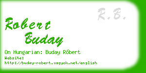 robert buday business card