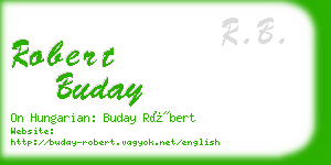 robert buday business card